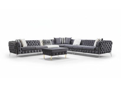 Sofa Narożnikowa kanapa Podkładka Narożne sofy Kanapy Chesterfield Meble