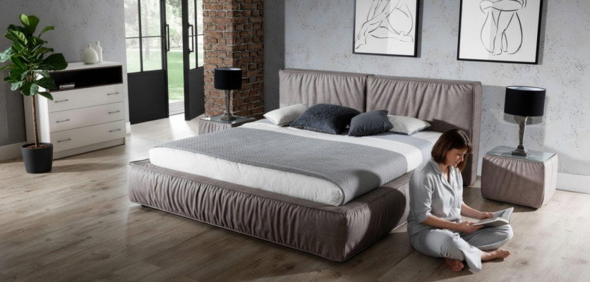 Stolik nocny Brown Drewno Meble Design Stolik Sypialnia Tabela