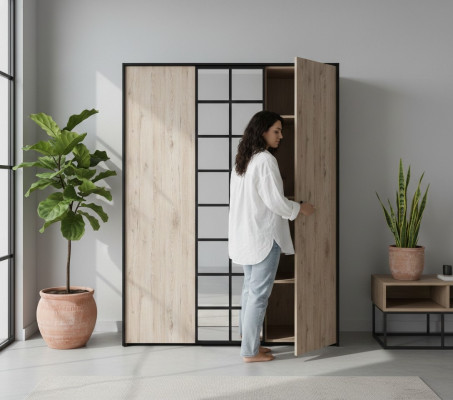Szafa Braun Drewno Meble Design Luksusowa Sypialnia Meble Nowoczesne