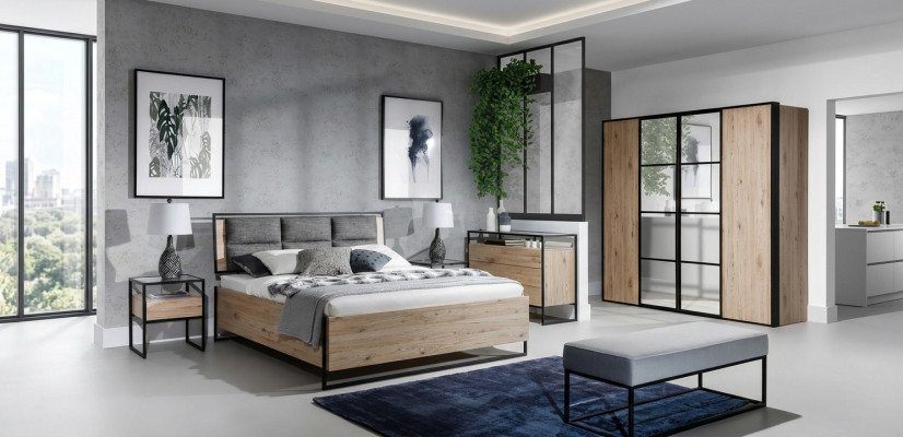 Kredens Loft Brązowe Drewno Meble Design Kredens 120cm Kredens Szafa