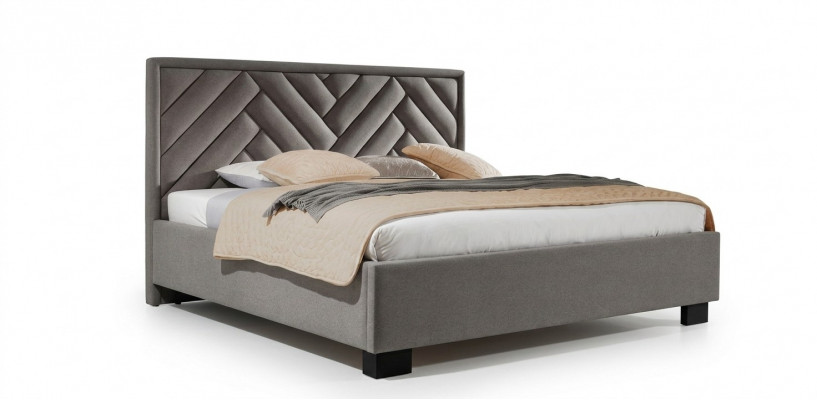 Podkładka łóżko Meble Sypialnia łóżko Taupe Brown 200x200cm Aksamite