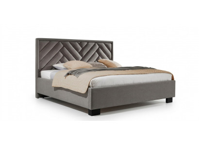 Podkładka łóżko Meble Sypialnia łóżko Taupe Brown 200x200cm Aksamite