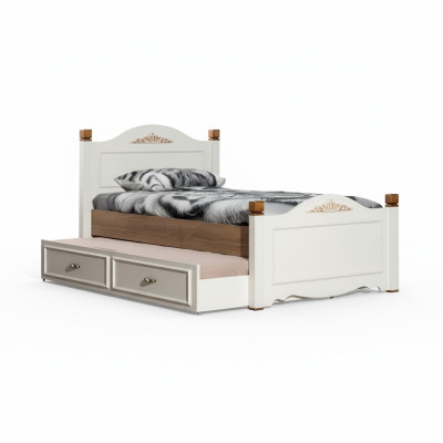 łóżko rozkładane żłobek Łóżko Sypialnia Design Luxury Meble Drewno Youth Room