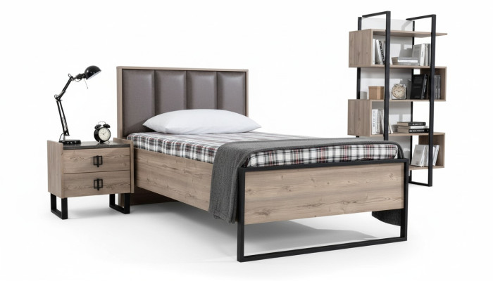 Loft Stolik nocny Brown Design Nowoczesny Stolik Tabela Sypialnia stoły Nowość