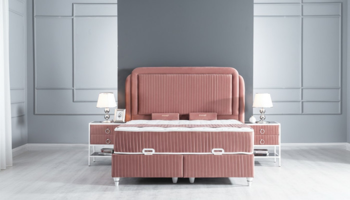 Stolik nocny Różowy Konsole Nowoczesne Konsole Nocne Design Szafki nocne 1x