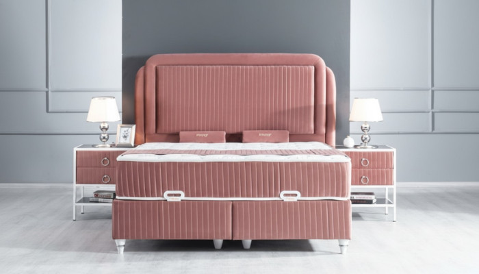 Stolik nocny Różowy Konsole Nowoczesne Konsole Nocne Design Szafki nocne 1x