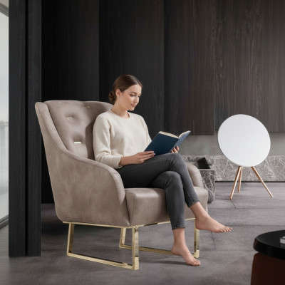 Fotel Włókienniczy Salon Luksusowy Design Meble Krzesła Modern Chesterfield