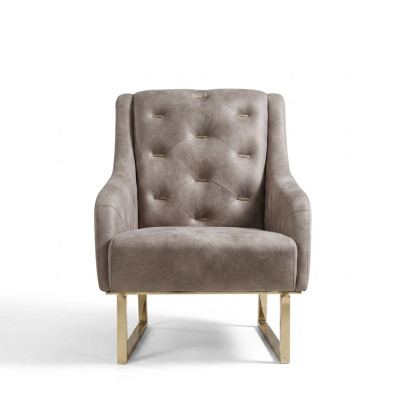 Fotel Włókienniczy Salon Luksusowy Design Meble Krzesła Modern Chesterfield