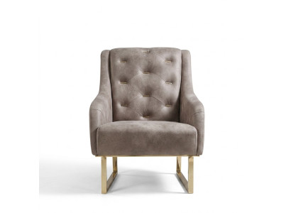 Fotel Włókienniczy Salon Luksusowy Design Meble Krzesła Modern Chesterfield
