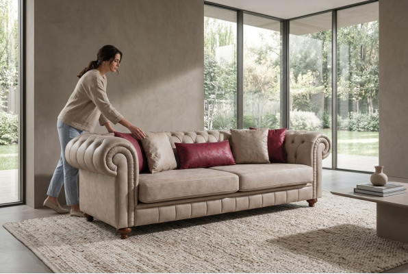 Nowoczesna Podkładka Sofy Designerska Sofa Trzyosobowa Siedziba Nowa Designerska Sofa 3 miejsce do siedzenia
