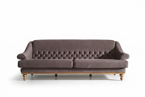 Nowoczesna sofa do salonu tapicerowana designerskie 3-miejsce siedzące sofy tekstylne