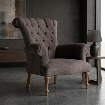 Chesterfield Couch Sofa Relaks Materiał Lounge Luxury Podkładka Fotel Design Brown