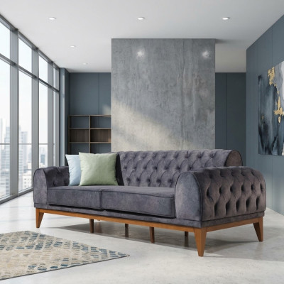 Sofa 3-osobowa Siedziba Sofy Włókiennicze Design Sofa Meble Nowa Kanapa Trzyosobowa Nowa
