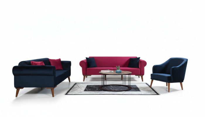 Zestaw sofowy 3+3+1 Siedziba Design Sofa Podkładka Kanapy Kanapa Modern 3 szt