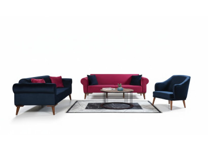 Zestaw sofowy 3+3+1 Siedziba Design Sofa Podkładka Kanapy Kanapa Modern 3 szt