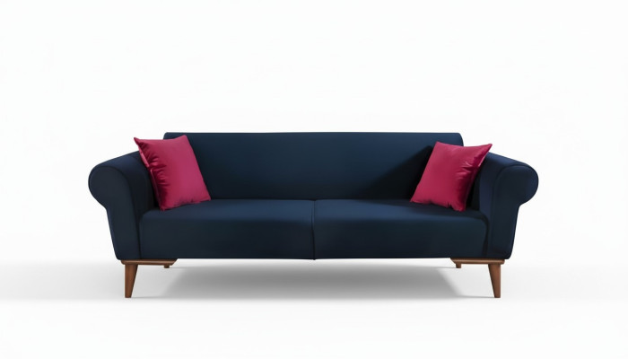 Nowoczesna Sofa 3 miejsce do siedzenia Włókienniczy Kanapa Trzyosobowa Podkładka Meble Materiał