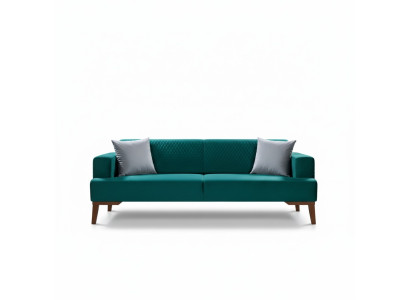 Elegancka kanapa Turkis Sofa trzyosobowa Sofa do salonu Meble Aksamit