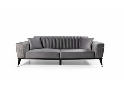 Luksusowa Sofa do Salonu Szary Kanapy Sofa Meble Szare Sofy Włókiennicze Meble