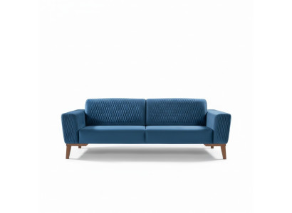 Niebieska trzyosobowa sofa Kanapa Kanapy Sofa Eleganckie meble tapicerowane Sofa Salon Nowy aksamit