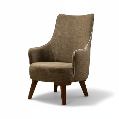 Luksusowy Nowoczesny Fotel 1 miejsce siedzące Design Salon Podkładka Drewno Meble