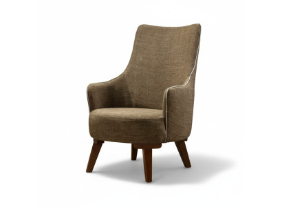 Luksusowy Nowoczesny Fotel 1 miejsce siedzące Design Salon Podkładka Drewno Meble