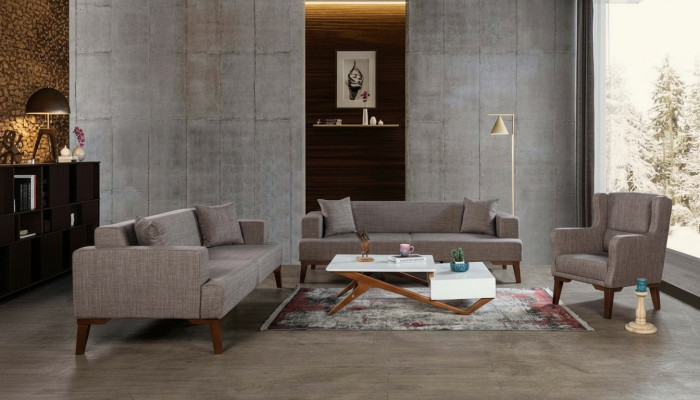 Luksusowy Zestaw sofowy 3+3+1 Kanapa Sofa Podkładka Meble w salonie