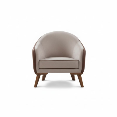Fotel Jednoosobowy Włókienniczy Salon Lounge Design Meble Kolor Szary