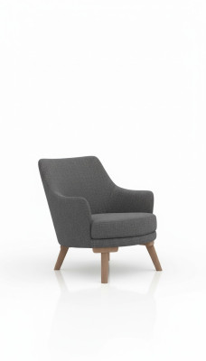 Design Salon Fotel Jednoosobowy Nowoczesna Szara Podkładka Meble