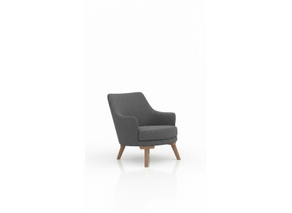 Design Salon Fotel Jednoosobowy Nowoczesna Szara Podkładka Meble