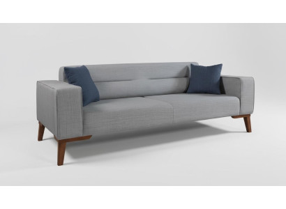 Podkładka Siedziba Kanapa 3 Siedziba Szary Sofa Sofy Kanapy Włókienniczy Materiał Materiał trzyosobowy