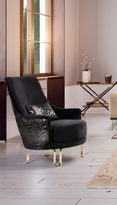 Luxury Design Fotel 1 miejsce siedzące Włókienniczy Lounge Club Podkładka Meble