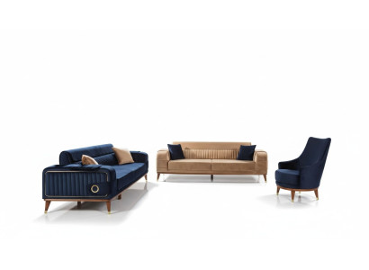Luksusowy Zestaw sofowy 3+3+1 miejsce do siedzenia Zestaw Design Sofa Podkładka Couch Modern
