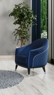 Luksusowy Fotel 1 miejsce do siedzenia Pokój dzienny Materiał Poliester Styl Nowoczesny design