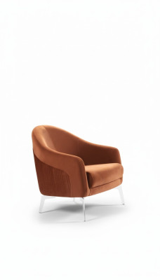 Design Sofa Fotel Couch Podkładka 1 miejsce do siedzenia Włókienniczy Jednoosobowy Nowy kolor brązowy