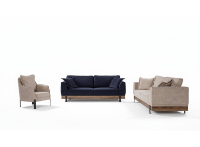 Zestaw sofowy 331 Siedziba Sofy Kanapa Podkładka Drewno Sofa Włókienniczy
