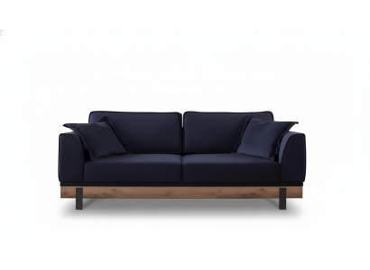 Designerska kanapa trzyosobowa Podkładka sofa Nowoczesne sofy Pokój Czarny