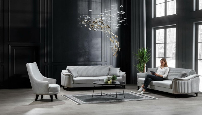 Zestaw sofowy Sofa Luksusowe Sofy Garniur Fotel 331 miejsce do siedzenia Nowoczesne 3-częściowe