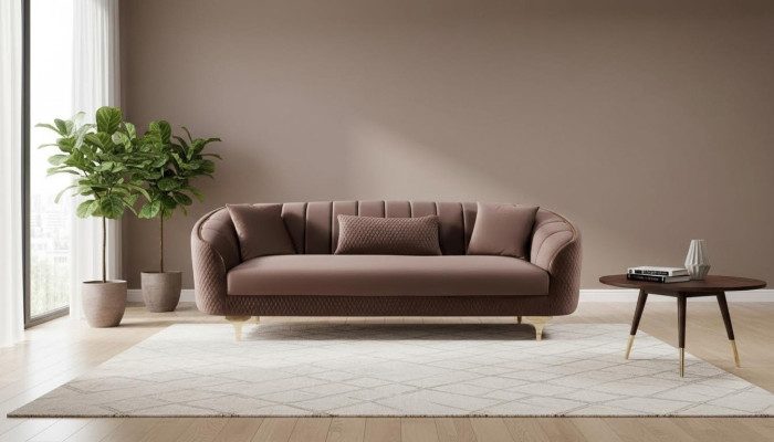 Sofa do Salonu 3 Siedziba Kanapy Sofy Kanapa Tapicerowana Materiał Meble Meble