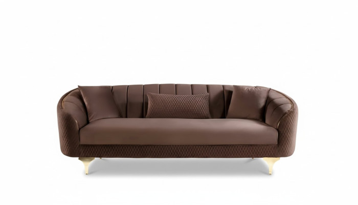 Sofa do Salonu 3 Siedziba Kanapy Sofy Kanapa Tapicerowana Materiał Meble Meble