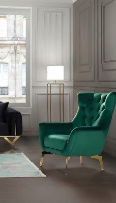 Luksusowy Fotel Jednomiejscowy Nowoczesny 1 miejsce do siedzenia Podkładka Designer Włókienniczy Material