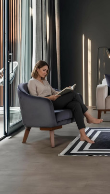 Nowoczesny Fotel 1 miejsce do siedzenia Designerska jednoosobowa Podkładka Włókienniczy Meble