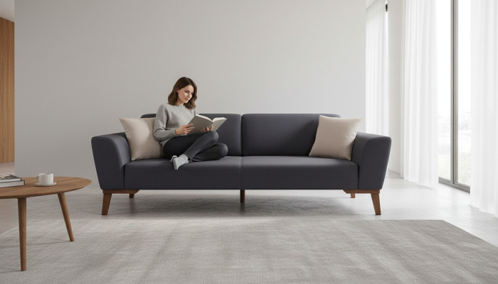 Luksusowa Sofa 3 miejsce do siedzenia Designerskie Kanapy Trzyosobowa Podkładka Meble Włókiennicze