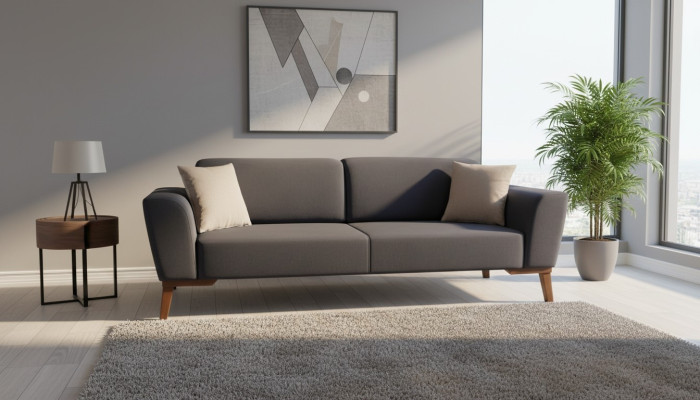 Luksusowa Sofa 3 miejsce do siedzenia Designerskie Kanapy Trzyosobowa Podkładka Meble Włókiennicze