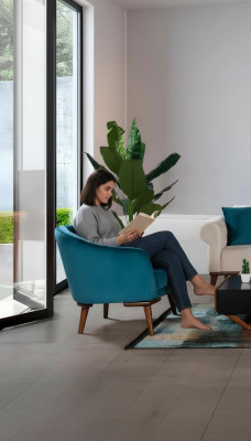Luksusowy Fotel 1 miejsce do siedzenia designerski fotel jednomiejscowy Podkładka Włókienniczy