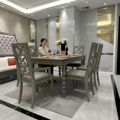 jadalnia Tabela Drewno Tabela Luxury Stół obiadowy Design Meble Drewno stoły do ​​jadalni 160x90cm
