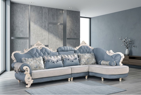 Narożniki Materiał Żywy krajobraz Narożnikowa kanapa Sofa w kształcie litery L Zestaw narożny