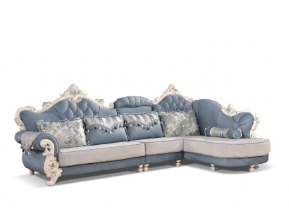 Narożniki Materiał Żywy krajobraz Narożnikowa kanapa Sofa w kształcie litery L Zestaw narożny