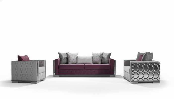 Luksusowy zestaw sofowy 3+3+1 miejsce do siedzenia Grupa Sofa miejsce do siedzenia Sofy do salonu