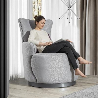Okrągła Sofa ClubFotel Sofa Relaks Jednoosobowa Podkładka Meble Meble