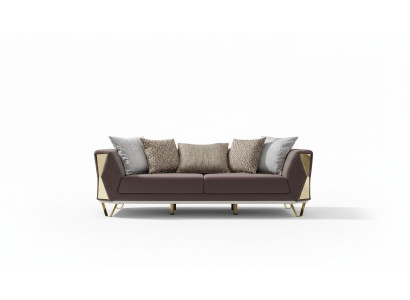 Sofa trzyosobowa 3 Siedziba sofy salon kanapa materiałowa kanapy Meble szare
